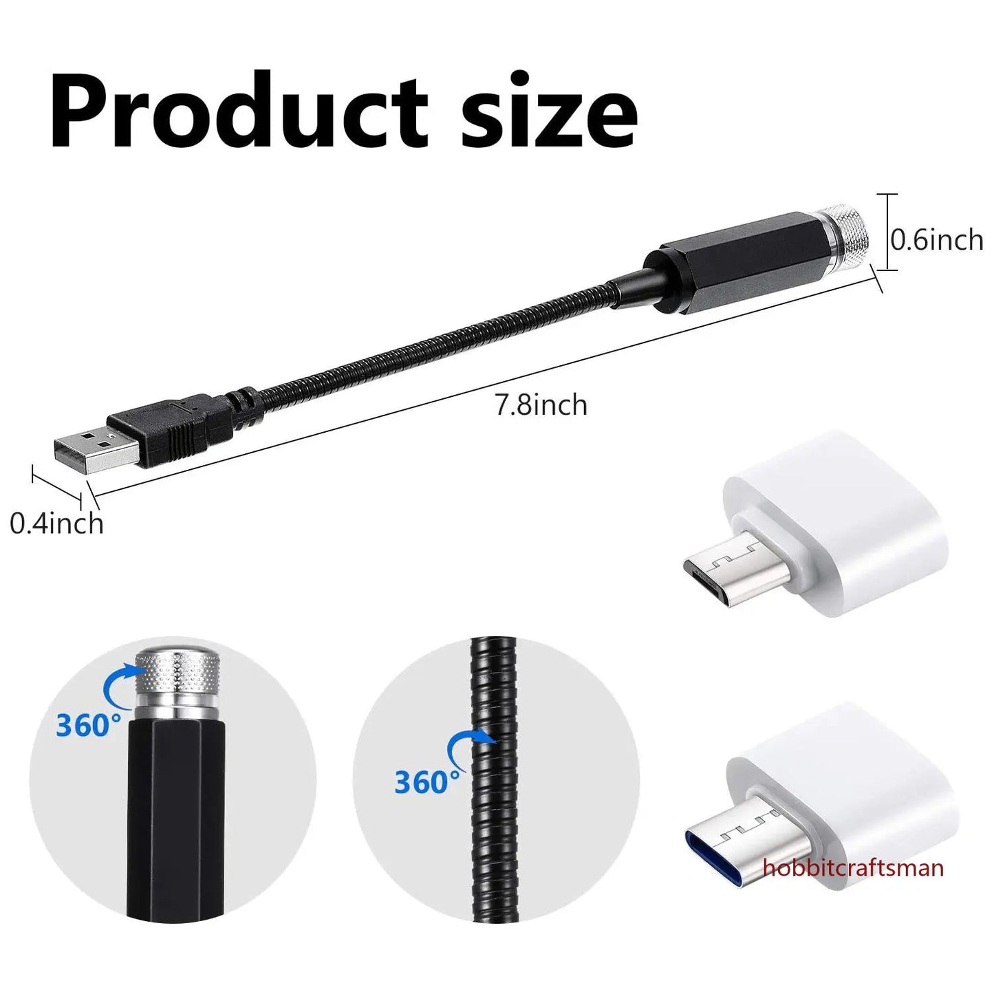 LED Car Roof Star Light Projector