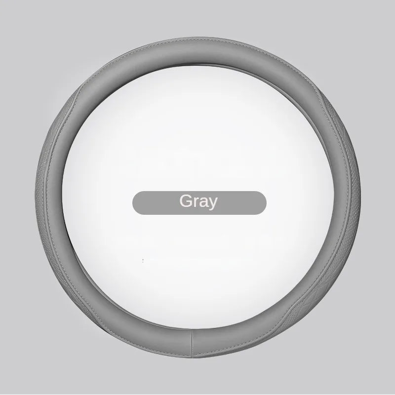 Leather Perforated Car Steering Wheel Cover