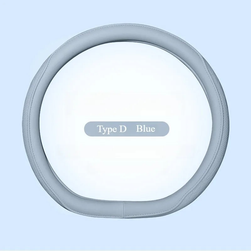 Leather Perforated Car Steering Wheel Cover