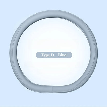 Leather Perforated Car Steering Wheel Cover