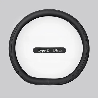 Leather Perforated Car Steering Wheel Cover