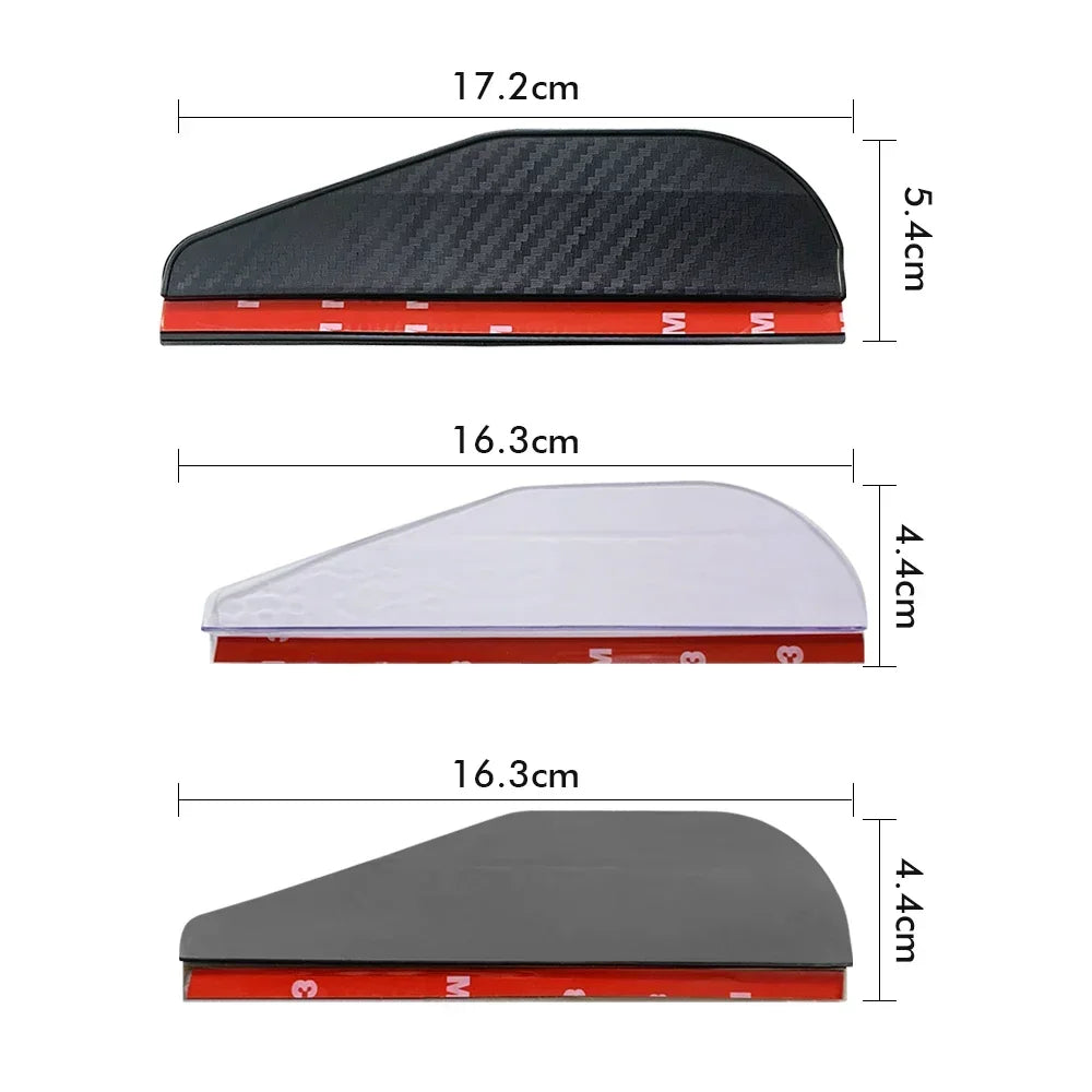 Rearview Mirror Carbon Fiber Rain Shield 2PCS
