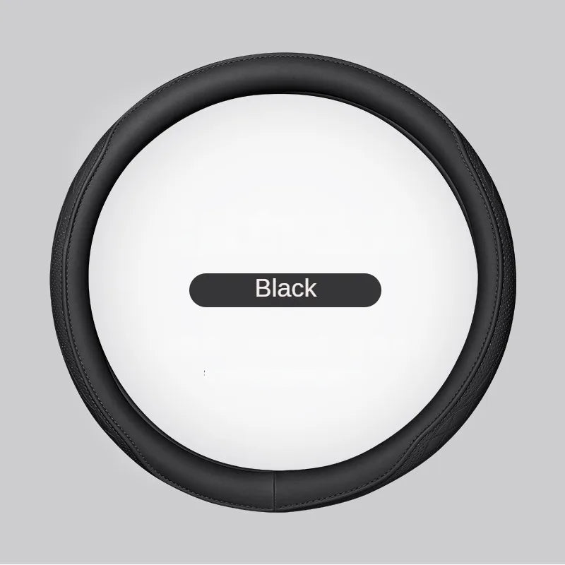 Leather Perforated Car Steering Wheel Cover