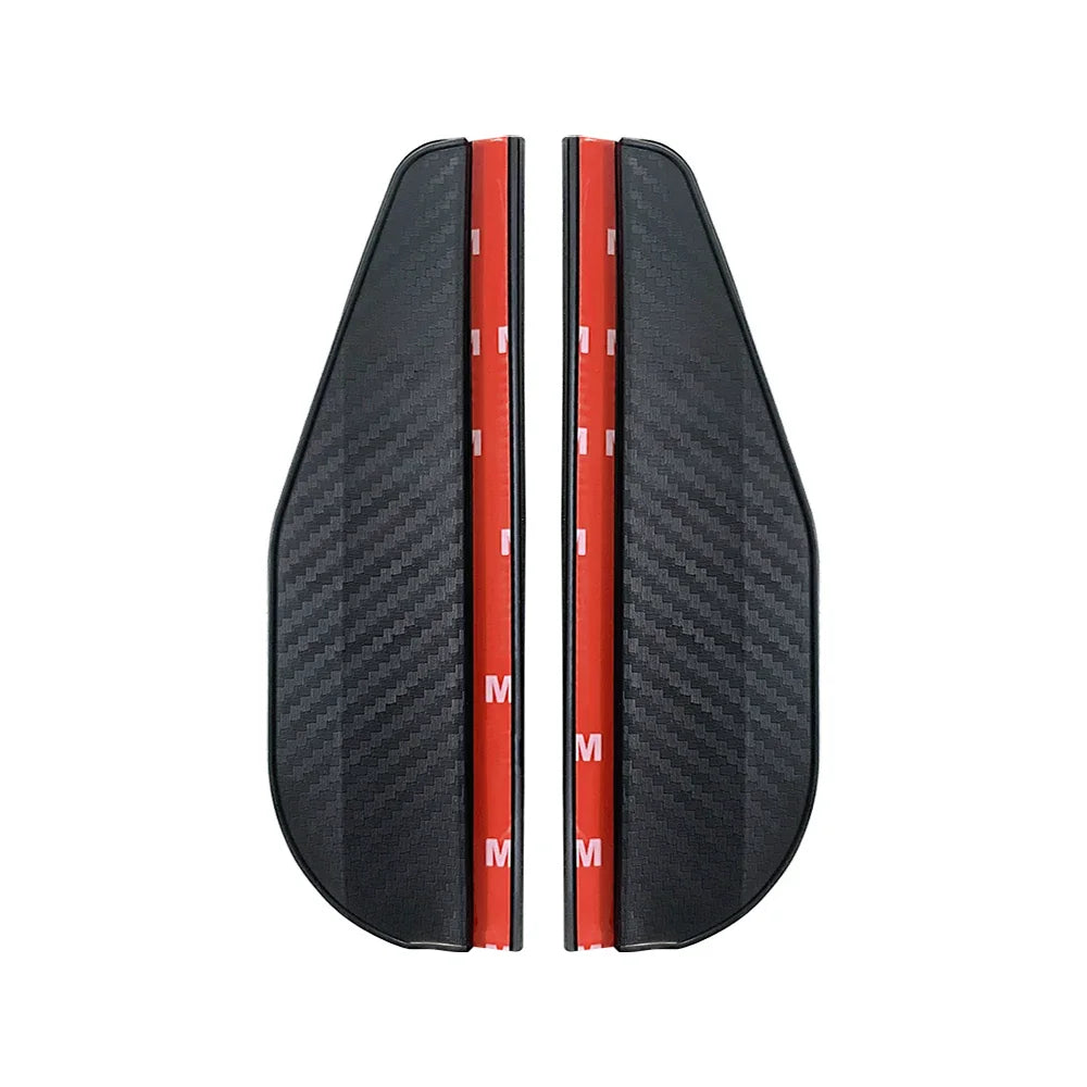 Rearview Mirror Carbon Fiber Rain Shield 2PCS
