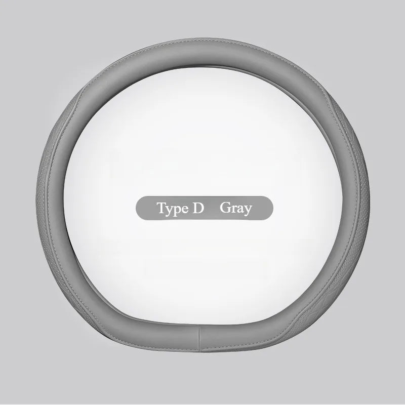 Leather Perforated Car Steering Wheel Cover