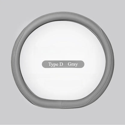 Leather Perforated Car Steering Wheel Cover