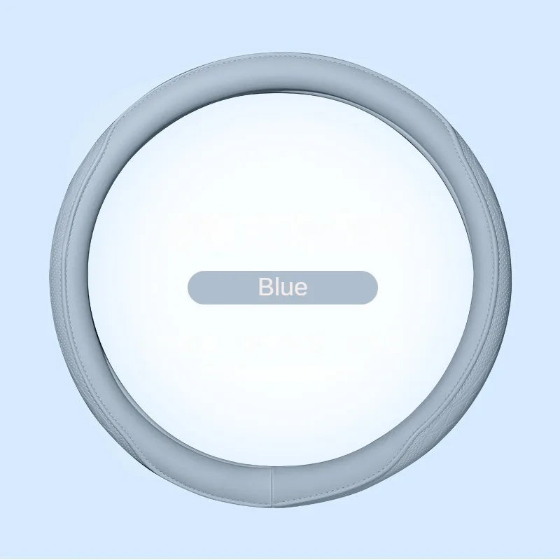 Leather Perforated Car Steering Wheel Cover