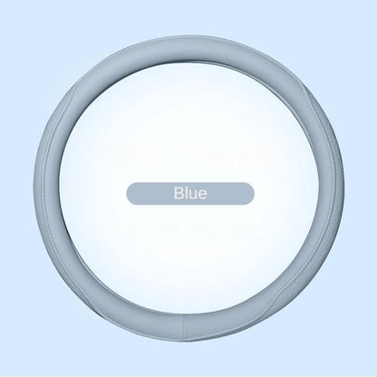 Leather Perforated Car Steering Wheel Cover