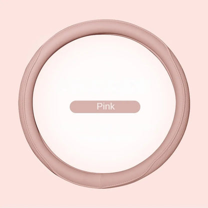 Leather Perforated Car Steering Wheel Cover