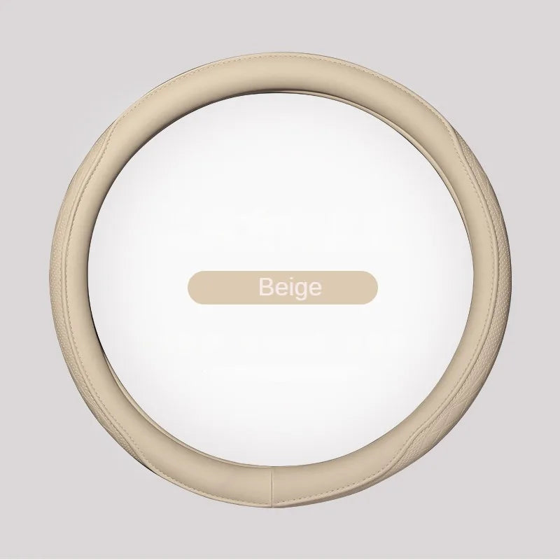 Leather Perforated Car Steering Wheel Cover